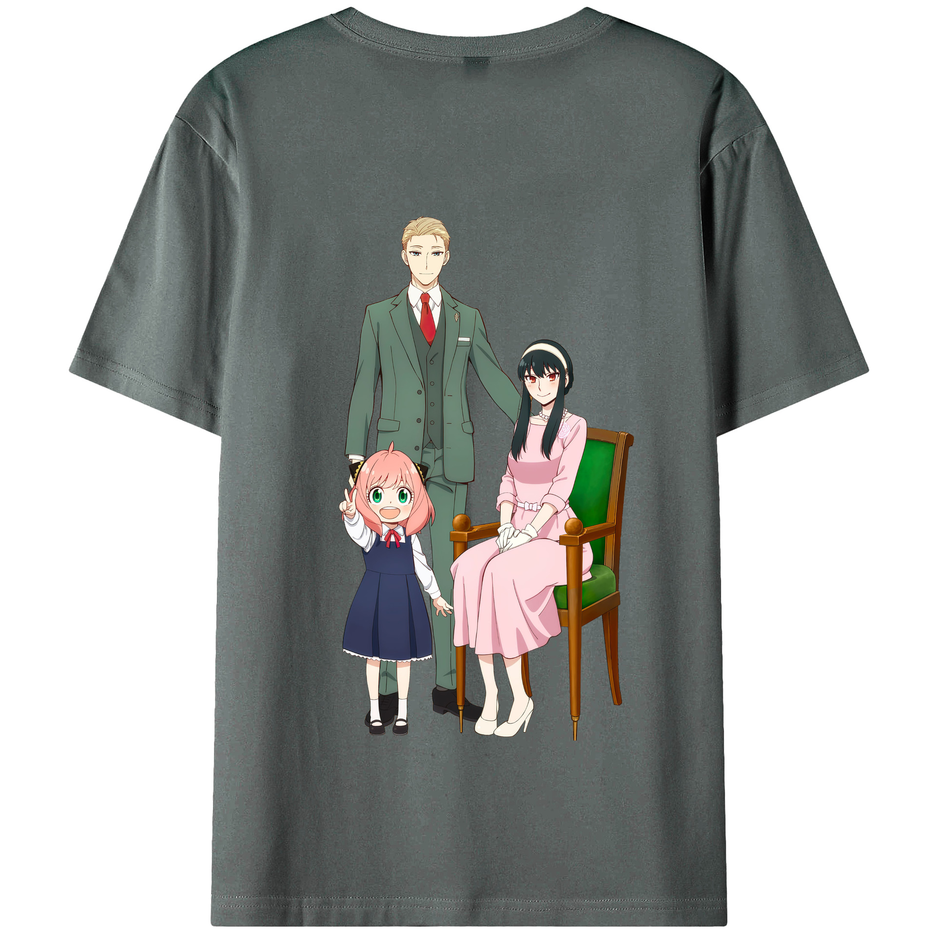 （画像用） SPY×FAMILY间谍家家酒 綿100％半袖Tシャツ（背面プリント）